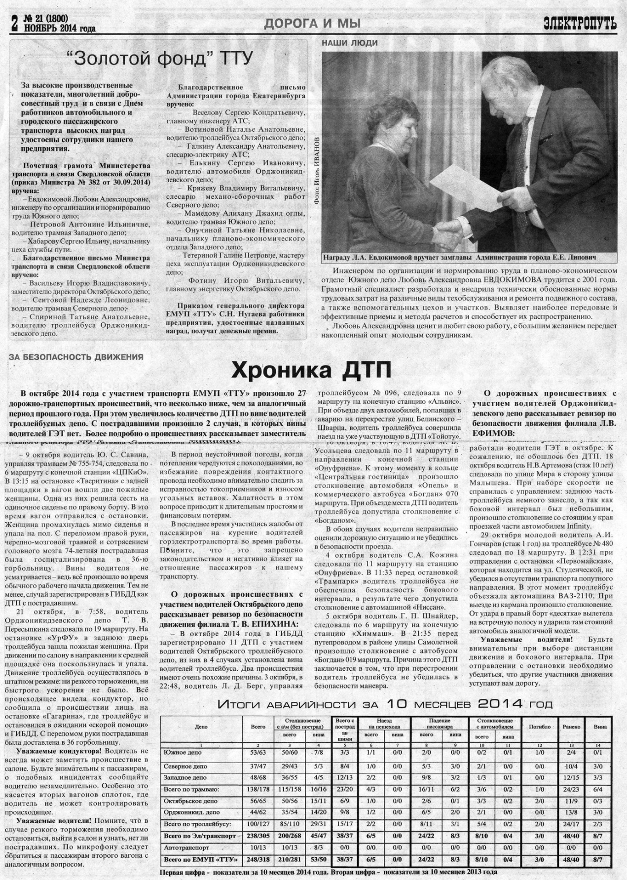 Екатеринбург — Газета «Электропуть»