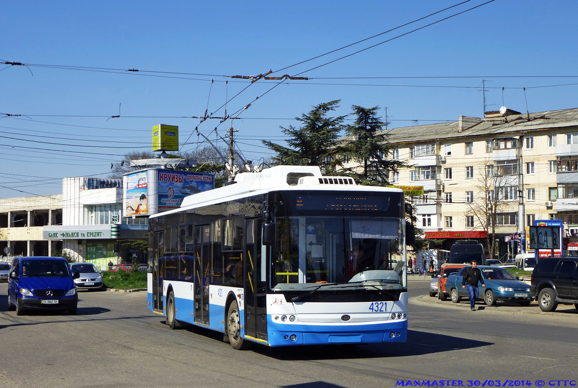 Крымский троллейбус, Богдан Т70110 № 4321