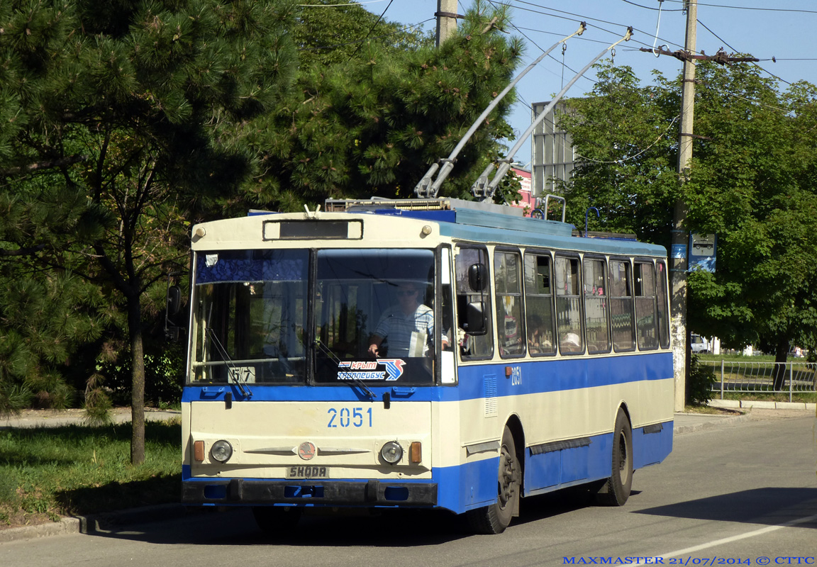 Крымский троллейбус, Škoda 14Tr02/6 № 2051