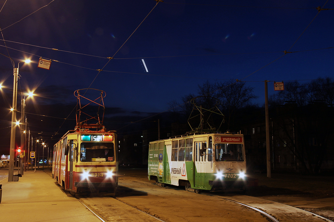 Санкт-Петербург, ЛВС-86К № 8213; Санкт-Петербург, ЛМ-68М № 7702