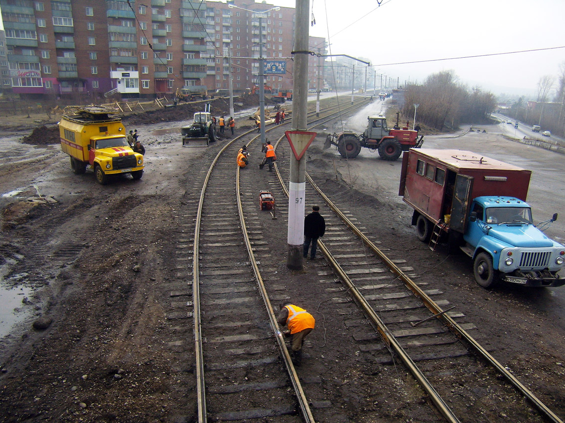 Osinniki — Repairs; Osinniki — Tram lines