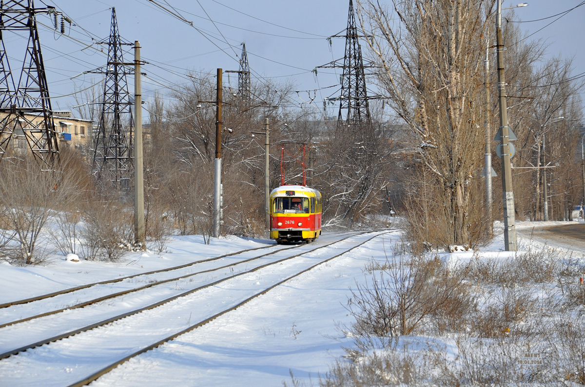 Волгоград, Tatra T3SU (двухдверная) № 2676