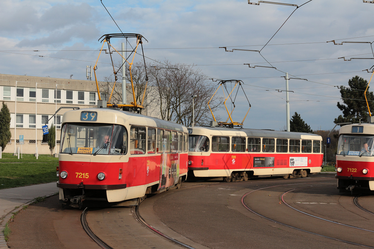 Прага, Tatra T3SUCS № 7215; Прага, Tatra T3SUCS № 7225