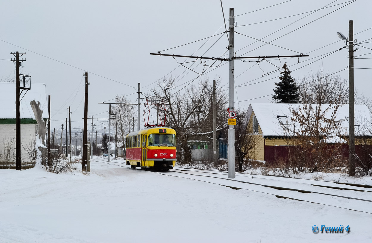 Волгоград, Tatra T3SU (двухдверная) № 2500