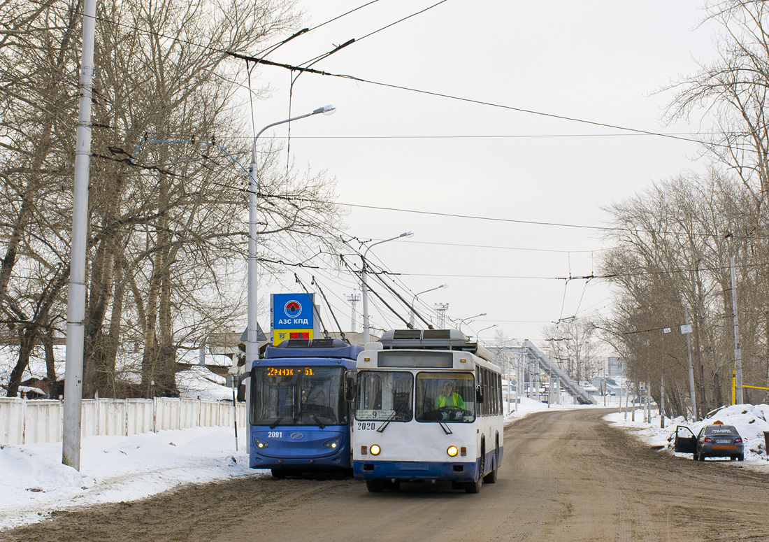 Уфа, БТЗ-52763А № 2091; Уфа, БТЗ-5276-04 № 2020