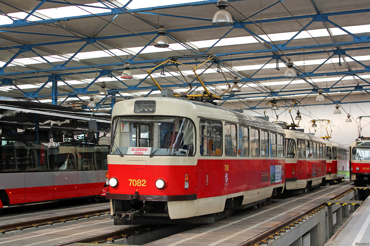Прага, Tatra T3SUCS № 7082; Прага — Трамвайные депо Прага, Tatra T3SUCS № 7082; Прага — Трамвайные депо
