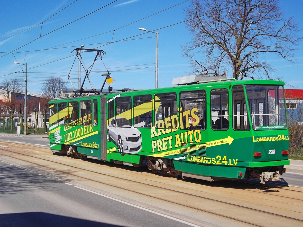 Лиепая, Tatra KT4D № 238
