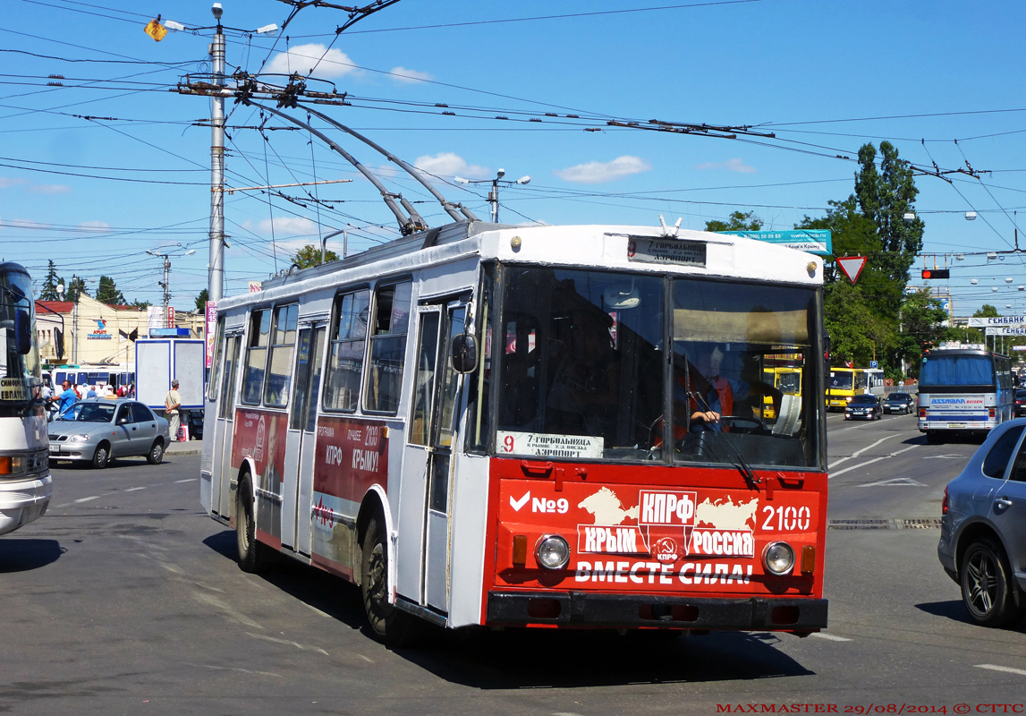 Крымский троллейбус, Škoda 14Tr89/6 № 2100
