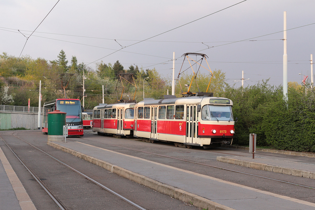 Прага, Tatra T3R.PV № 8173; Прага, Tatra T3R.PV № 8174