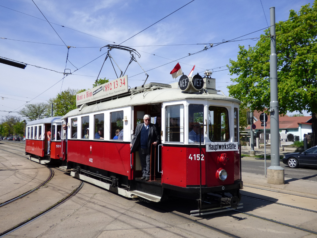 Wien, Simmering Type M1 # 4152; Wien — Tramwaytag 2015 Wien, Simmering Type M1 # 4152; Wien — Tramwaytag 2015