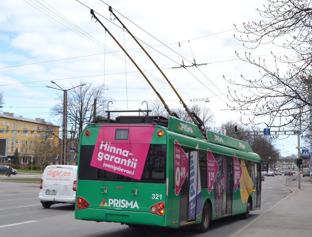Таллінн, Solaris Trollino II 12 Ganz № 321 Таллінн, Solaris Trollino II 12 Ganz № 321
