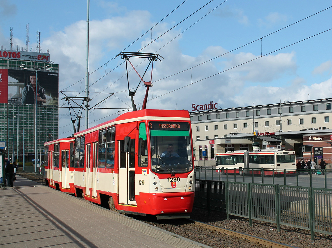 Гданьск, Konstal 105Na № 1290