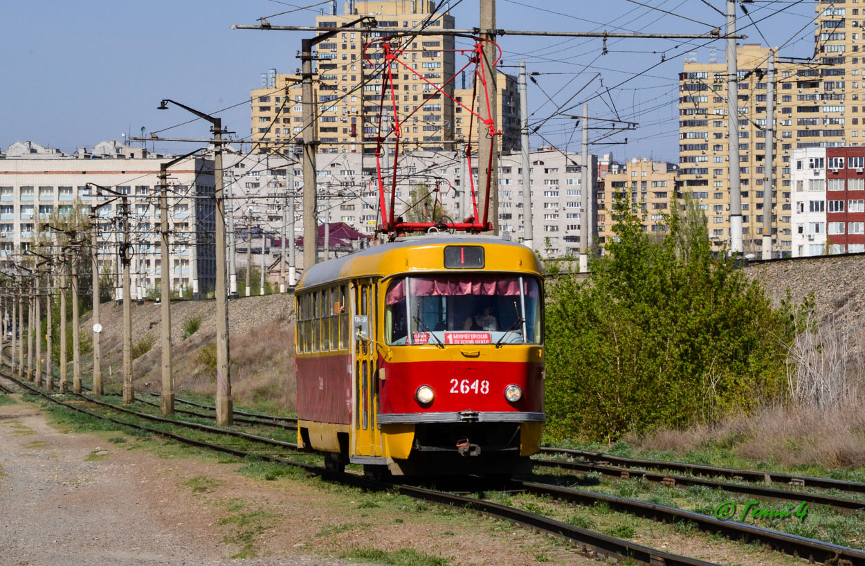 Волгоград, Tatra T3SU (двухдверная) № 2648
