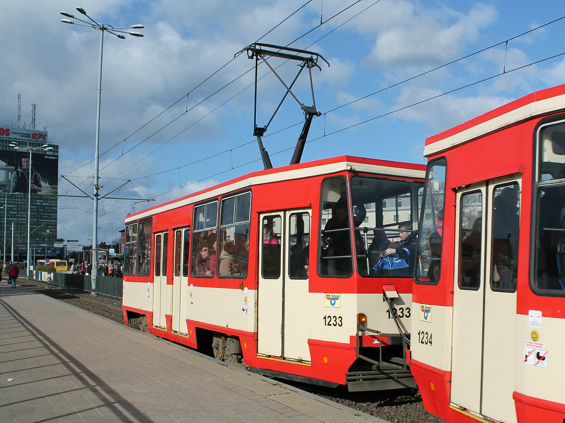 Гданьск, Konstal 105NaD № 1233