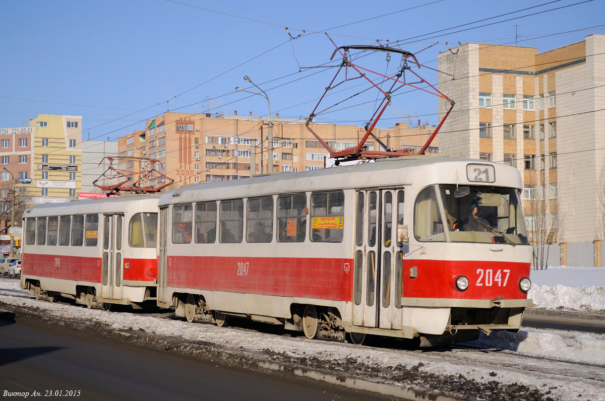 Самара, Tatra T3SU (двухдверная) № 2047