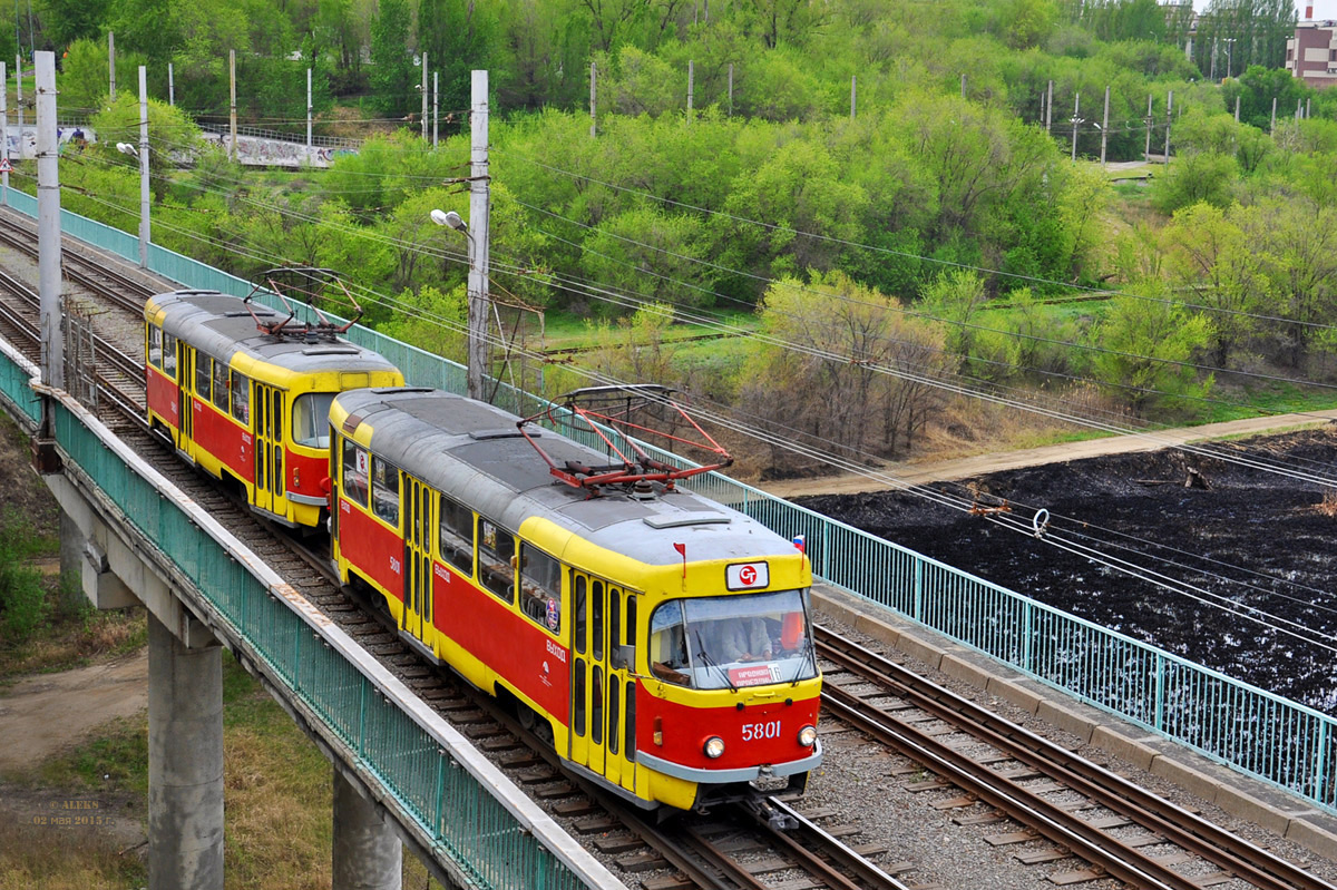 Волгоград, Tatra T3SU № 5801; Волгоград, Tatra T3SU № 5802