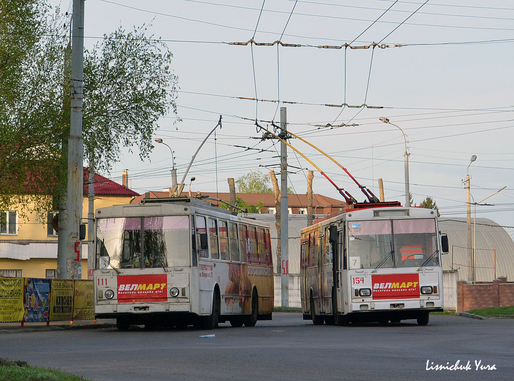 Ровно, Škoda 14Tr89/6 № 111; Ровно, Škoda 14Tr10/6 № 154