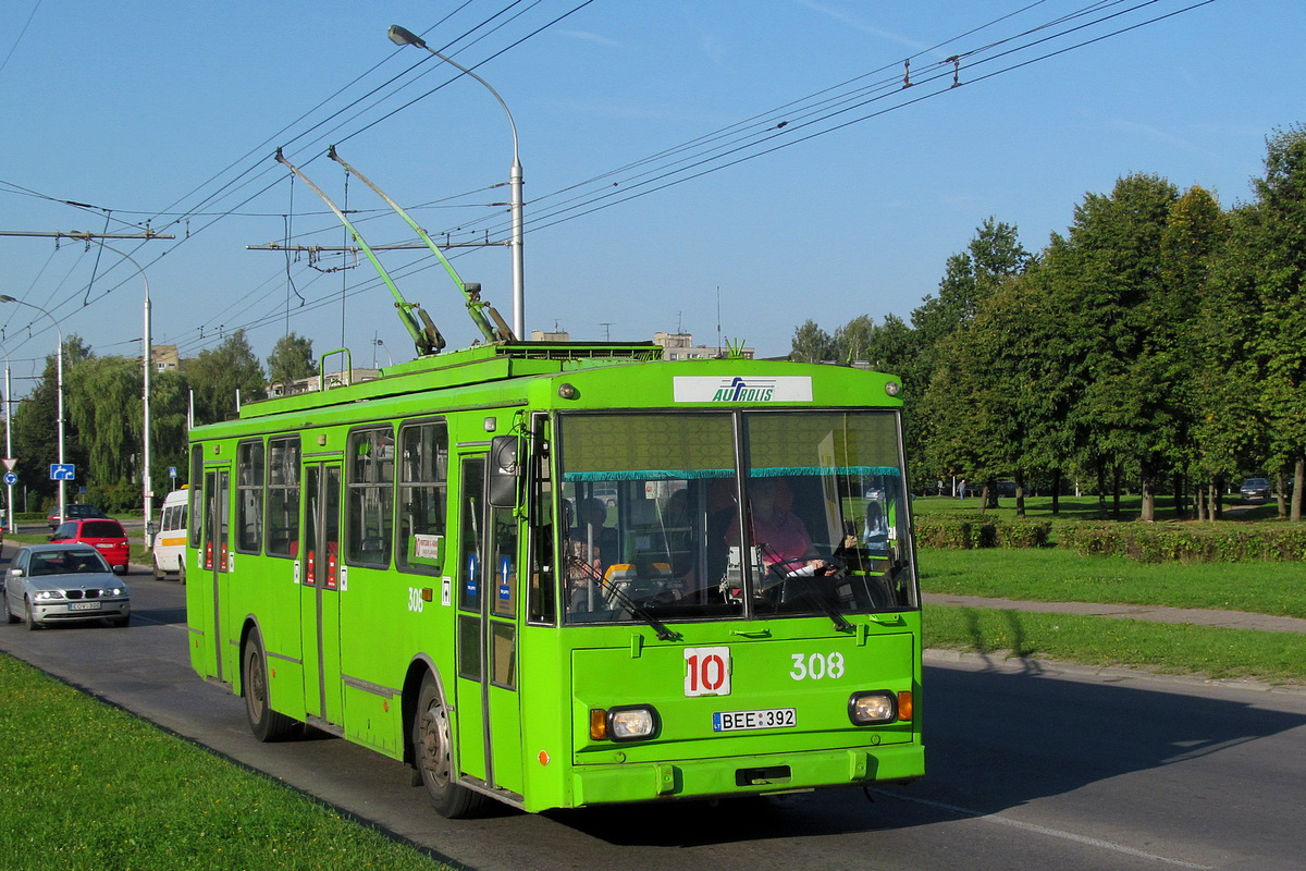 Каунас, Škoda 14Tr89/6 № 308