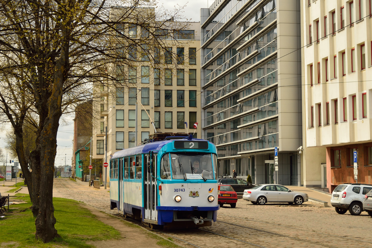 Рига, Tatra T3A № 30743