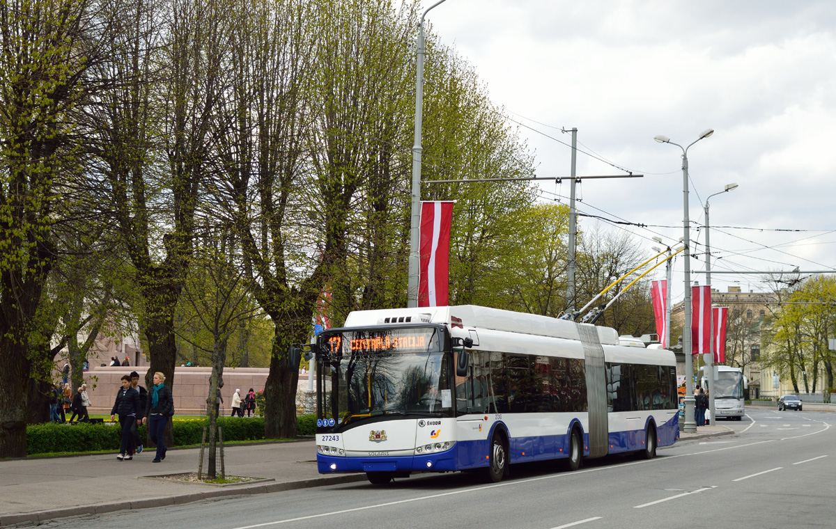 Рига, Škoda 27Tr Solaris III № 27243