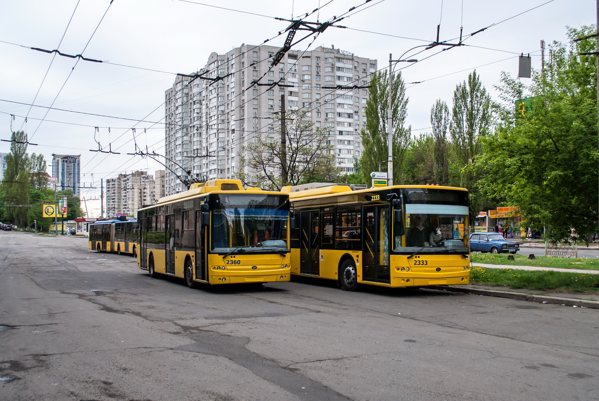 Киев, Богдан Т70110 № 2360; Киев, Богдан Т90110 № 2333