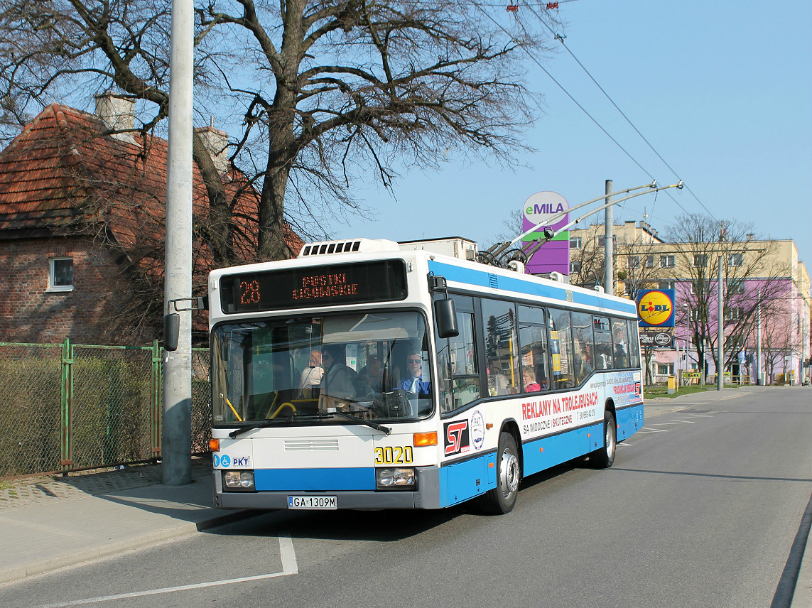 Гдыня, Mercedes-Benz O405N2AC № 3020