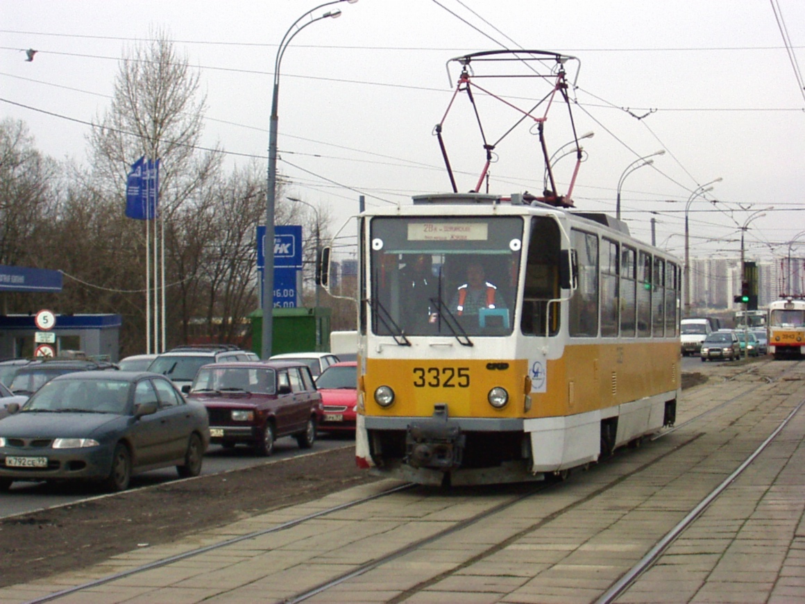 Москва, Tatra T7B5 № 3325