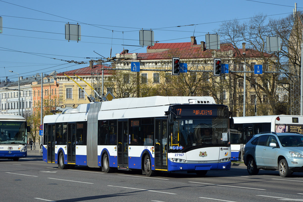 Рига, Škoda 27Tr Solaris III № 27167