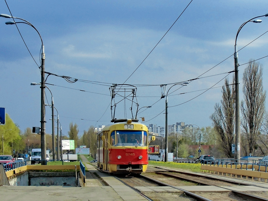 Киев, Tatra T3SU № 5745 Киев, Tatra T3SU № 5745