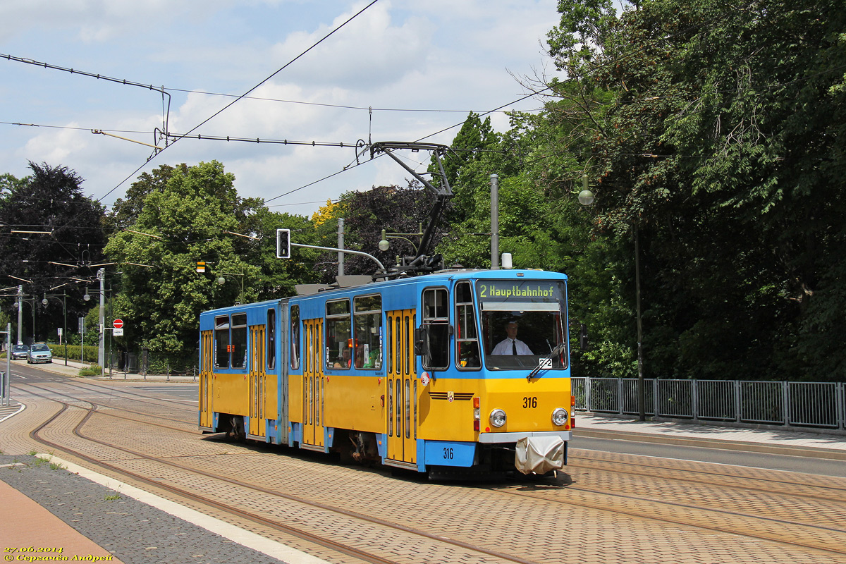 Гота, Tatra KT4DC-Z № 316