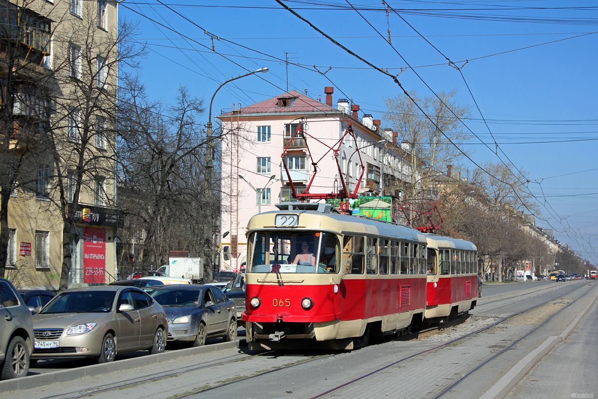 Екатеринбург, Tatra T3SU (двухдверная) № 065 Екатеринбург, Tatra T3SU (двухдверная) № 065