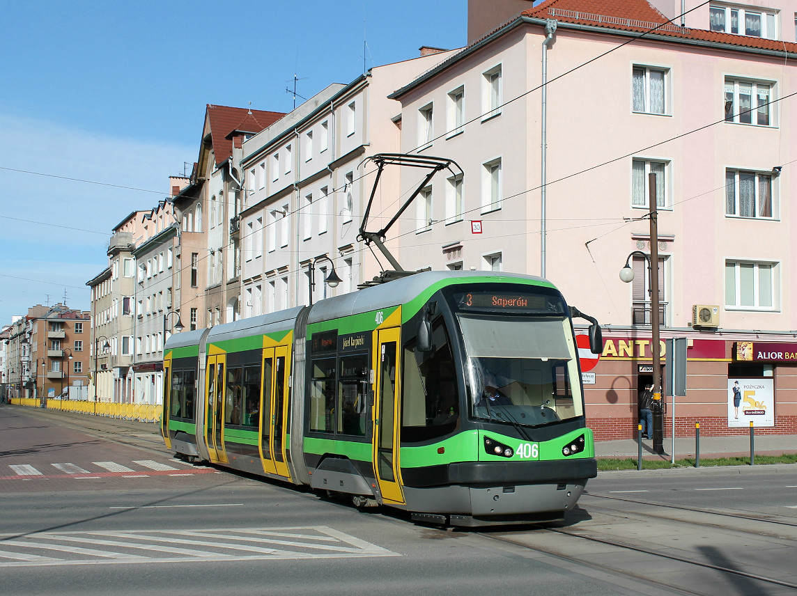 Эльблонг, PESA Tramicus 121N № 406