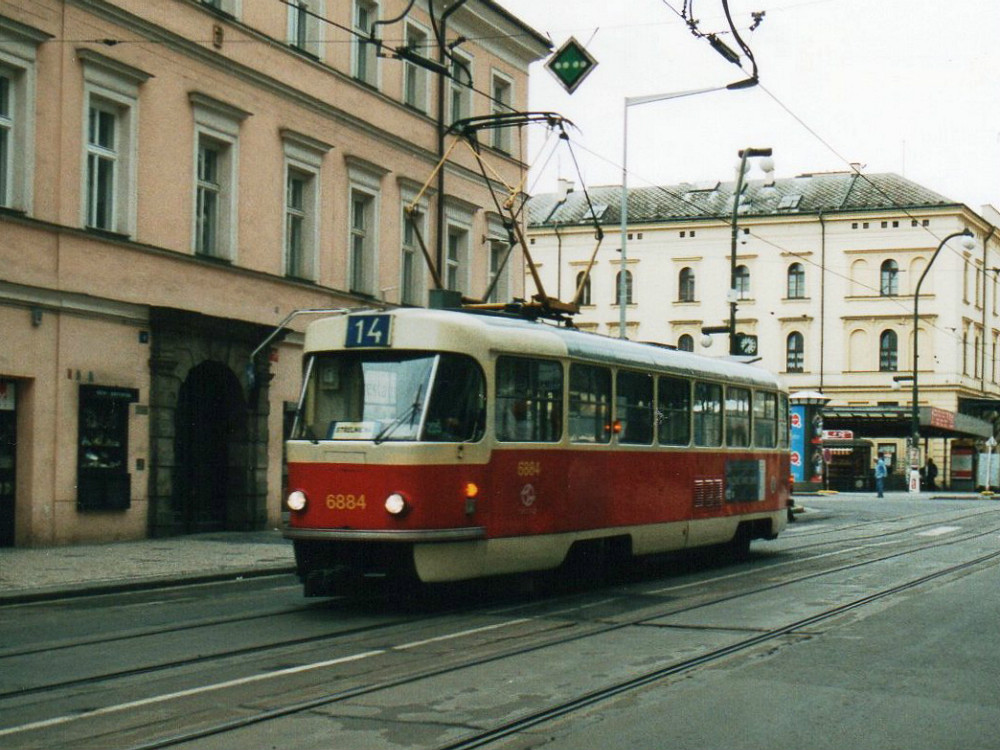 Прага, Tatra T3 № 6884