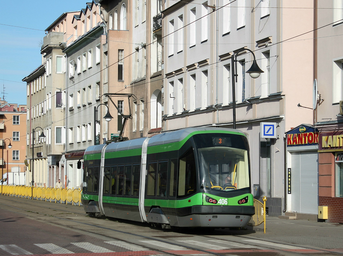 Эльблонг, PESA Tramicus 121N № 406