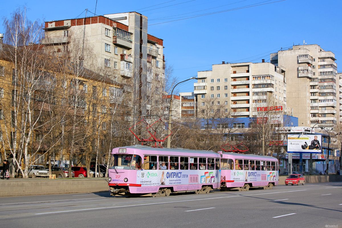 Екатеринбург, Tatra T3SU № 207; Екатеринбург, Tatra T3SU № 208