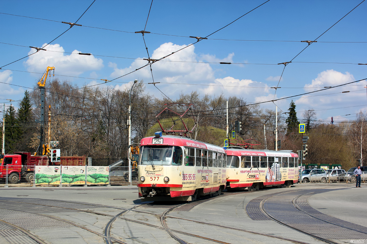 Jekaterinburga, Tatra T3SU № 577; Jekaterinburga, Tatra T3SU № 578