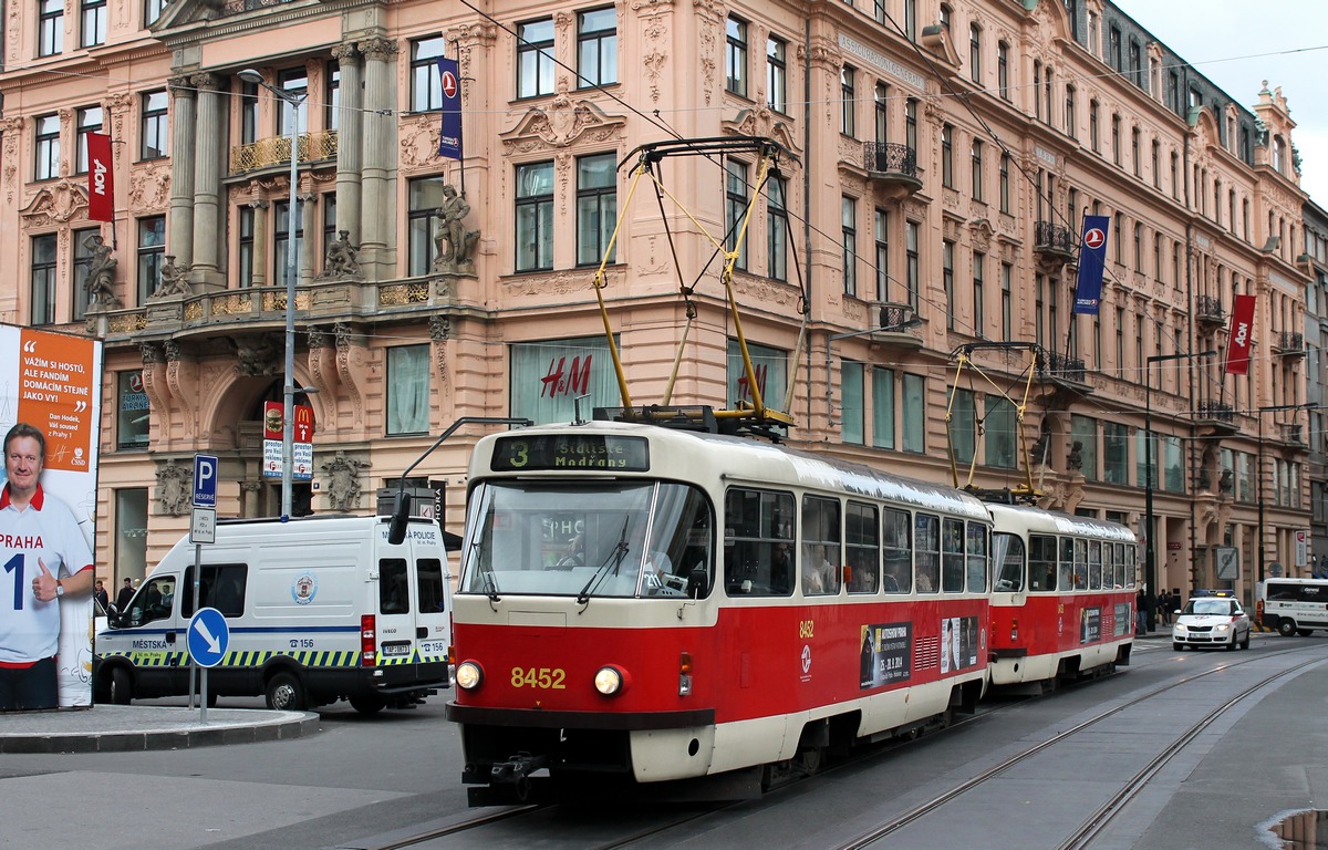Прага, Tatra T3R.P № 8452