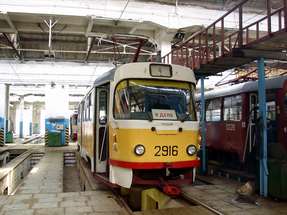 Москва, Tatra T3SU № 2916