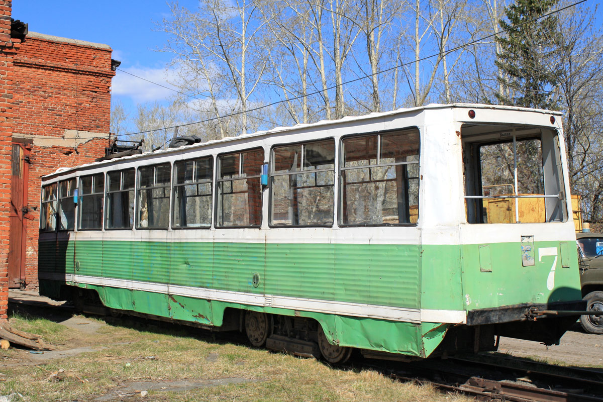 Волчанск, 71-605 (КТМ-5М3) № 7; Волчанск — Трамвайное депо и кольцо "Волчанка" Волчанск, 71-605 (КТМ-5М3) № 7; Волчанск — Трамвайное депо и кольцо "Волчанка"