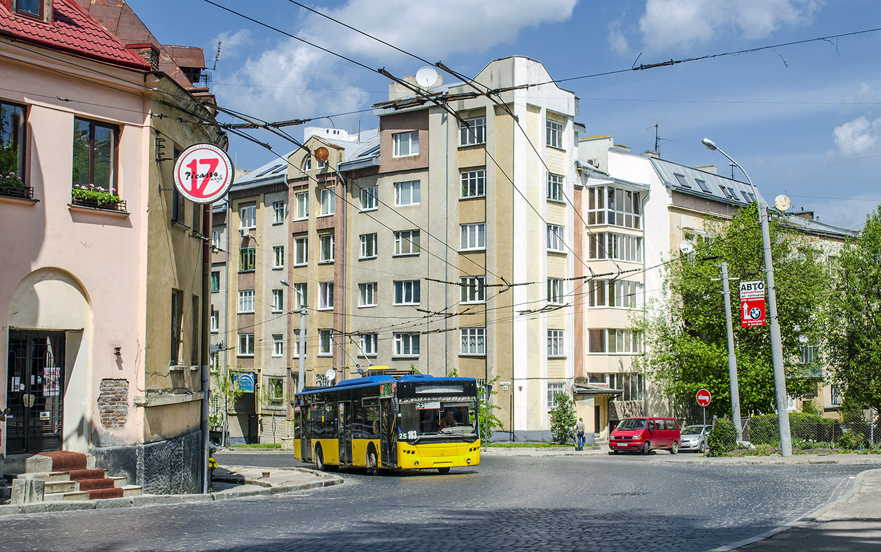 Львов, ЛАЗ E183D1 № 103 Львов, ЛАЗ E183D1 № 103