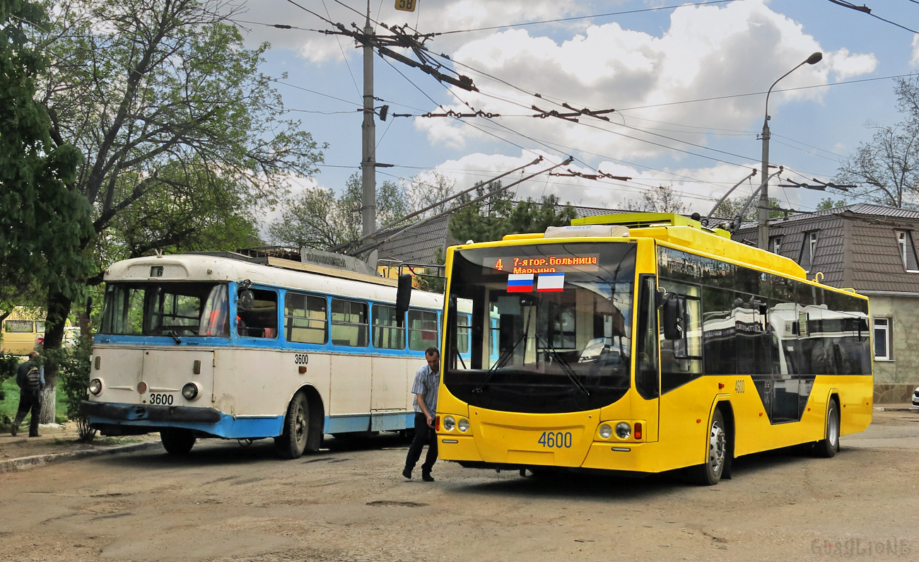 Крымский троллейбус, ВМЗ-5298.01 «Авангард» № 4600