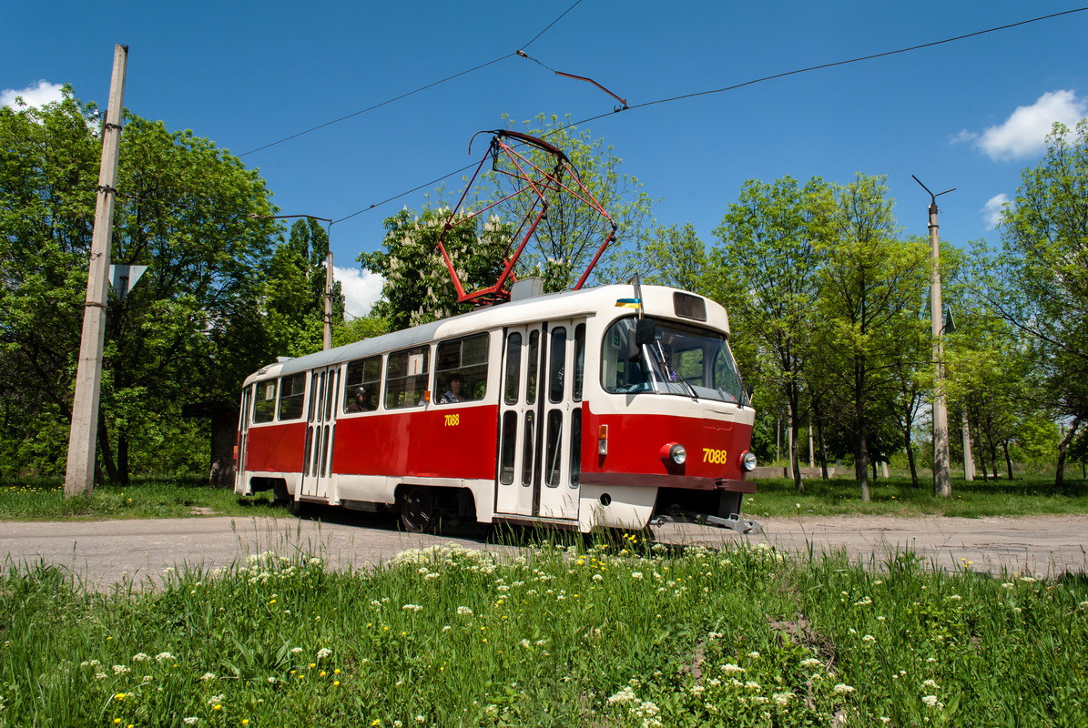 Druzhkivka, Tatra T3SUCS № 7088; Druzhkivka — Start of operation of the first Tatra T3SUCS