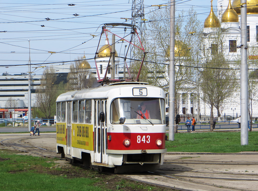 Самара, Tatra T3SU № 843; Самара — Конечные станции и кольца (трамвай)