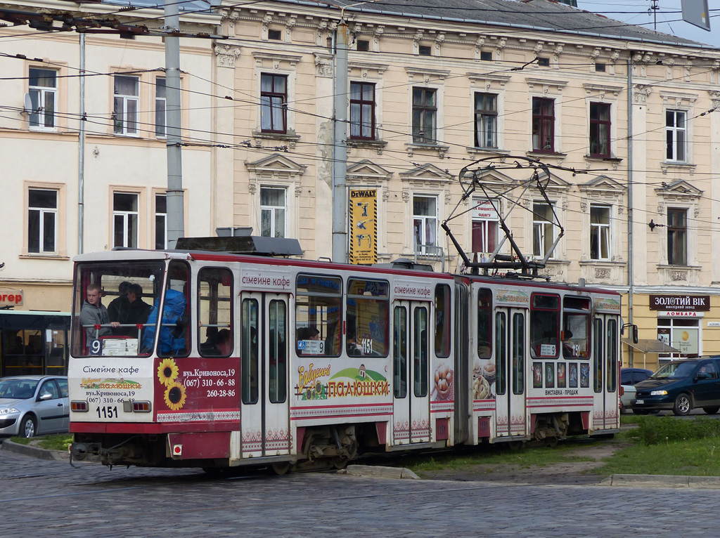 Львов, Tatra KT4D № 1151