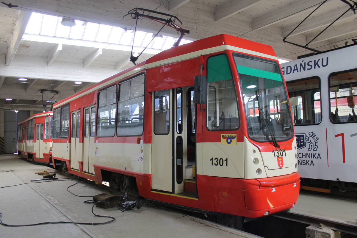 Гданьск, Konstal 105Na № 1301