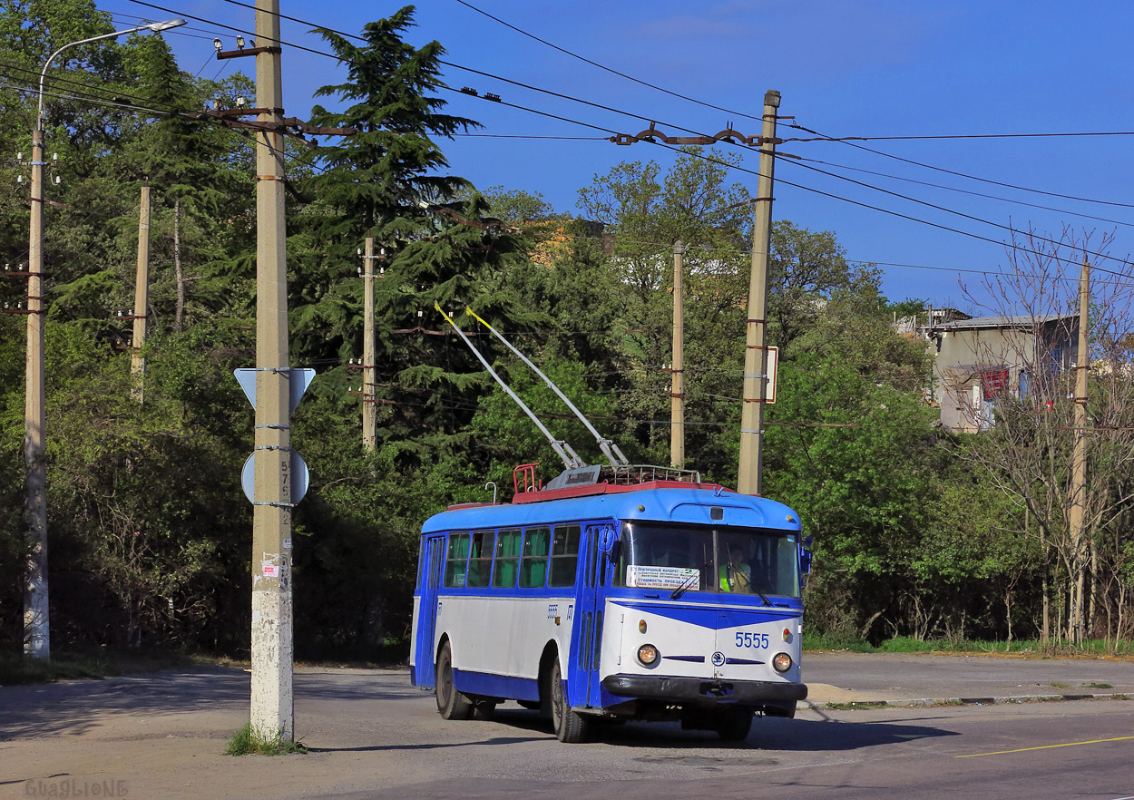 Крымский троллейбус, Škoda 9Tr21 № 5555