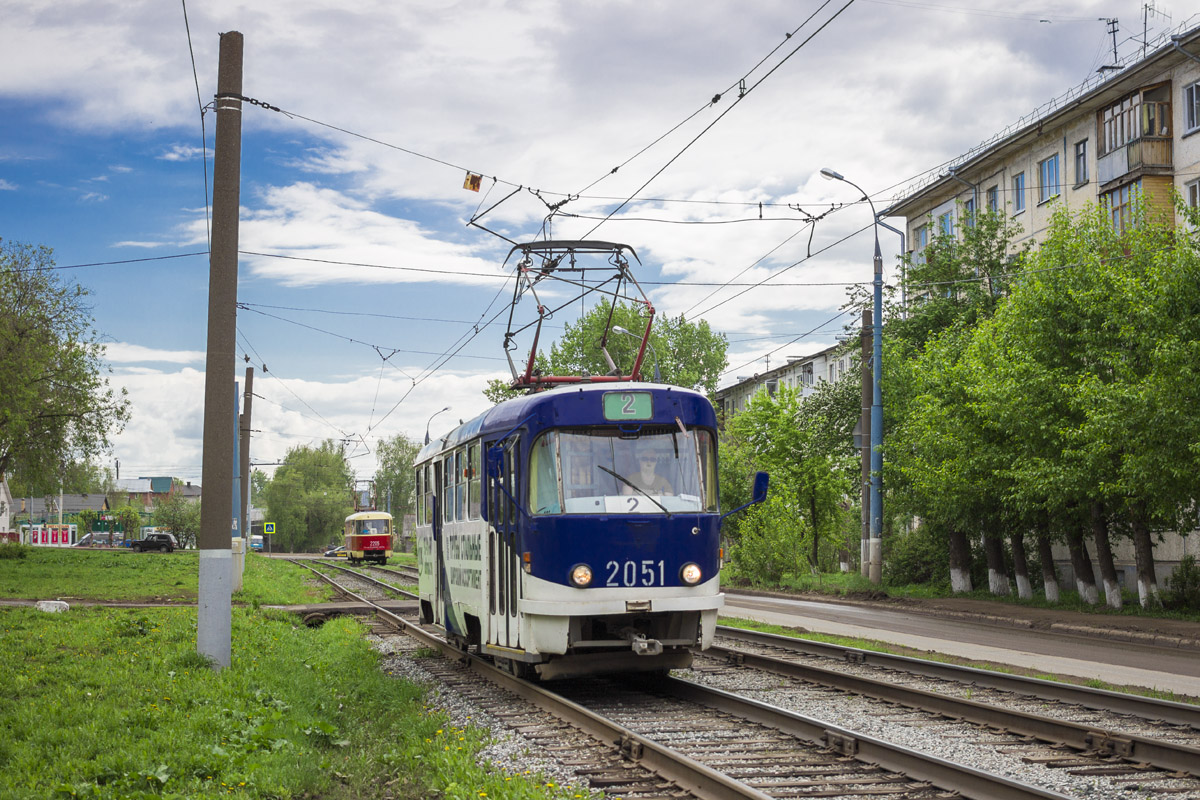 Ижевск, Tatra T3SU мод. Ижевск № 2051