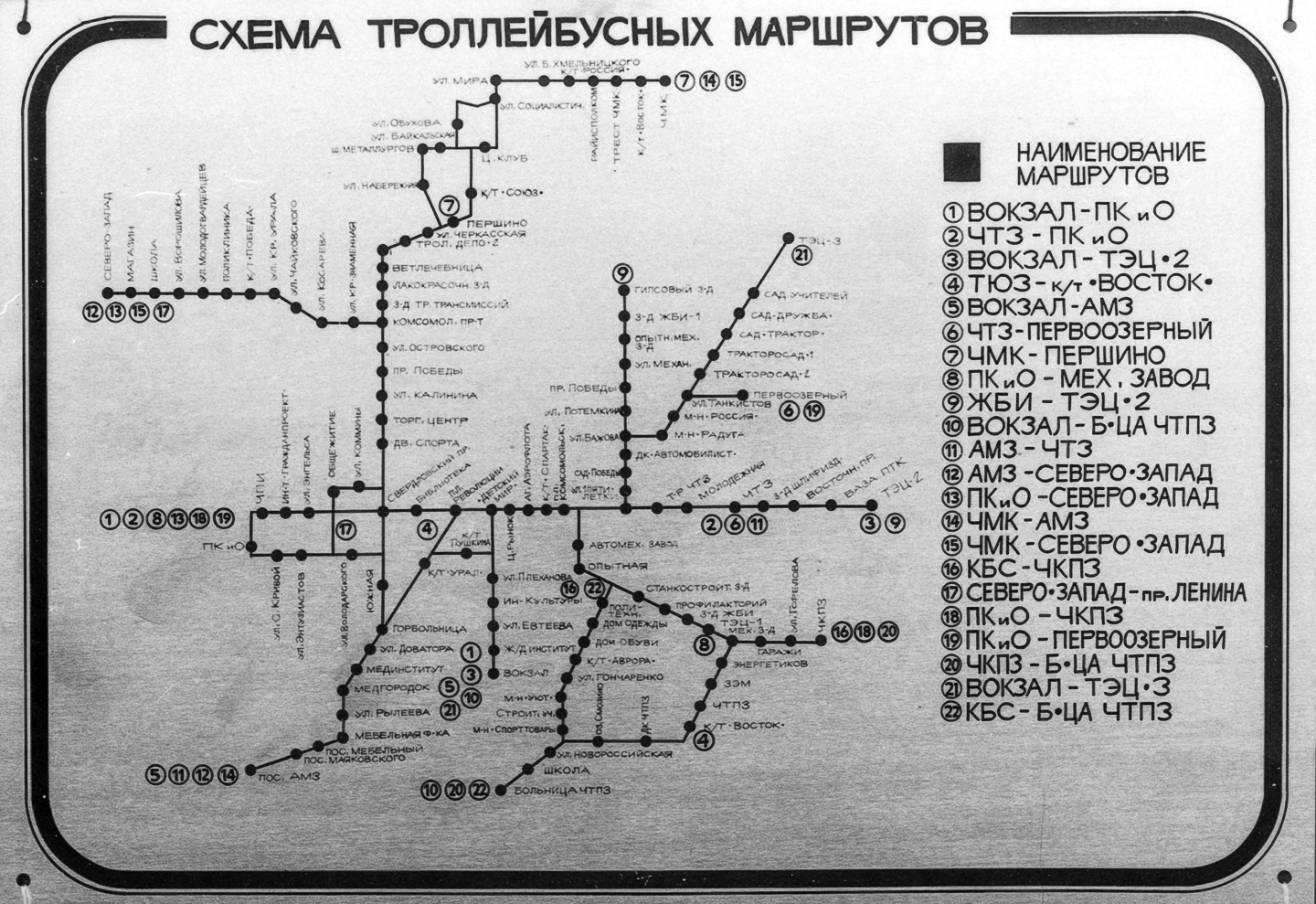 Челябинск — Схемы