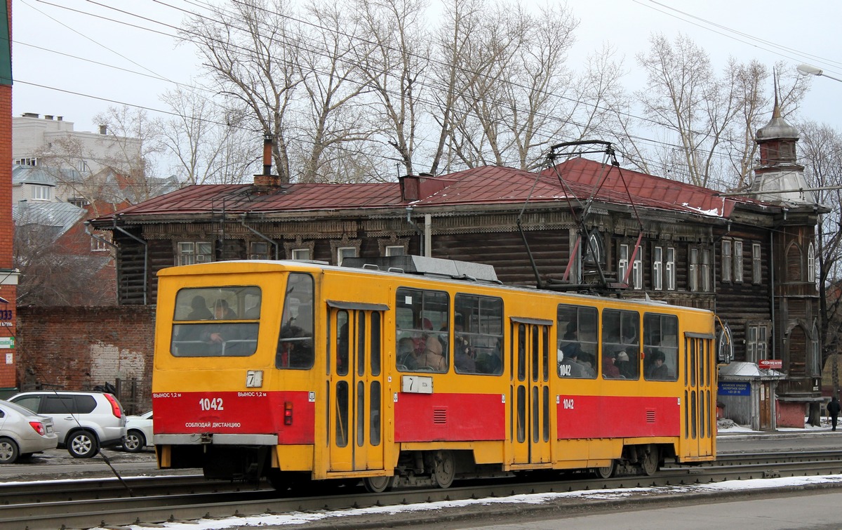 Барнаул, Tatra T6B5SU № 1042