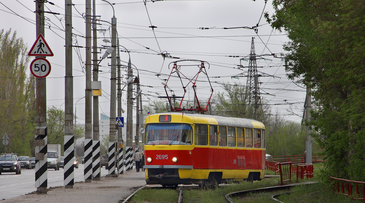 Волгоград, Tatra T3SU № 2695